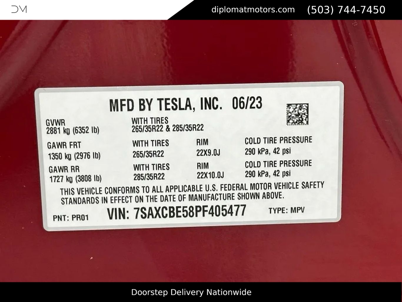tesla model x 2023 7SAXCBE58PF405477 image tesla model x 2023 7SAXCBE58PF405477 image